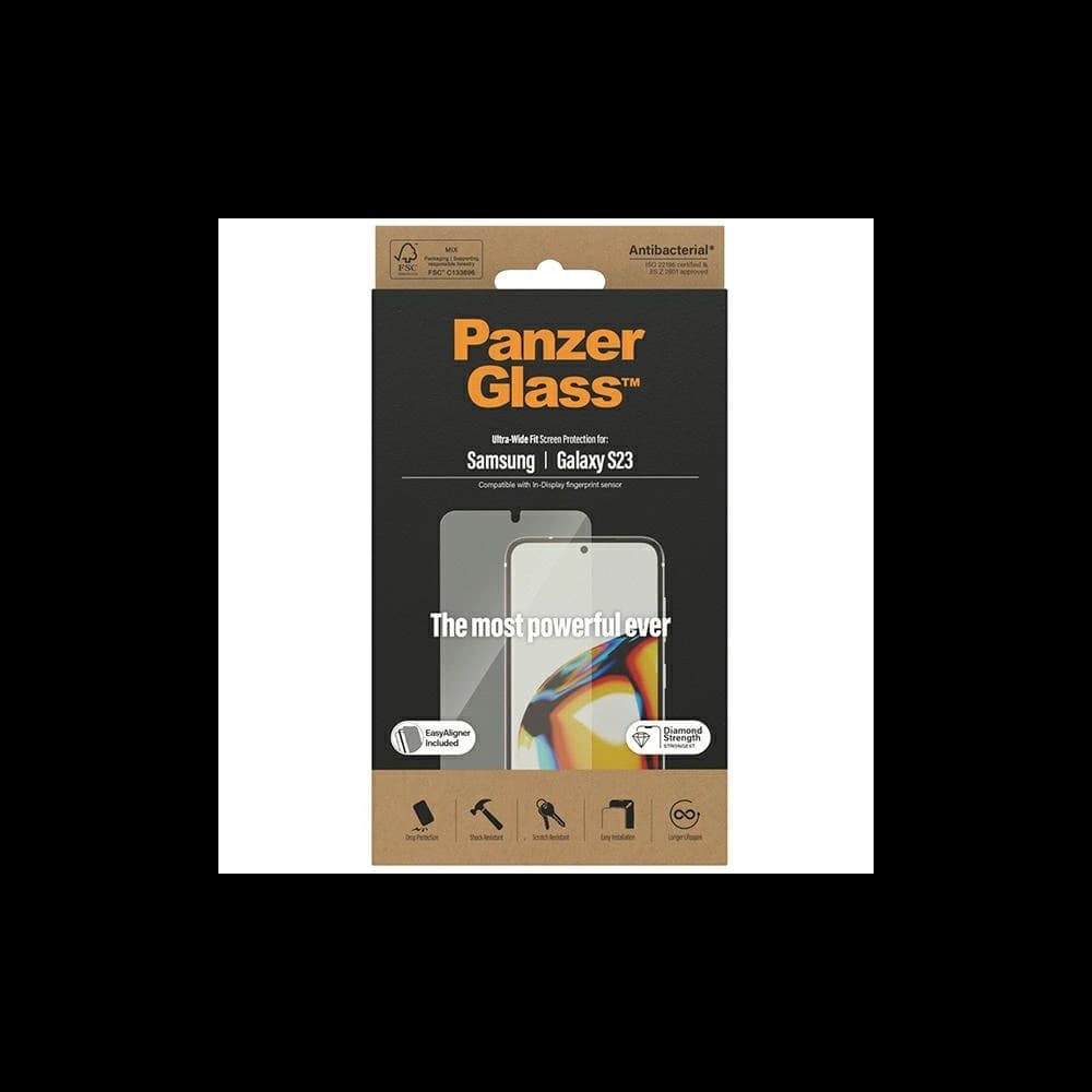 PanzerGlass Ultra-Wide Fit Samsung Galaxy S23 Screen Protection 7315 EasyAligner - 3
