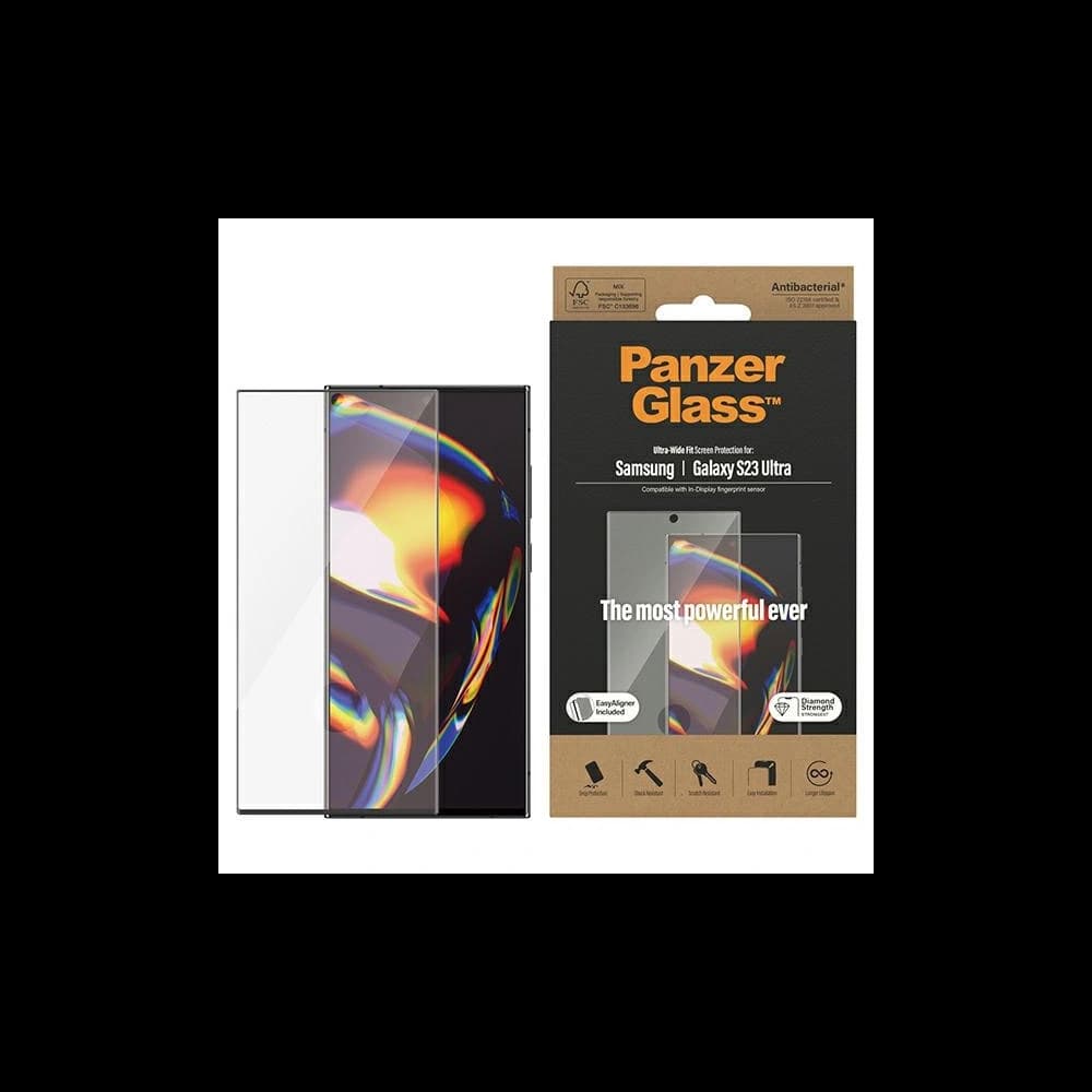 PanzerGlass Ultra-Wide Fit Samsung Galaxy S23 Ultra Screen Protection 7317 EasyAligner - 1