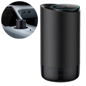 Car air freshener Baseus black (white tea / juicy peach) + USB-C cable 1m