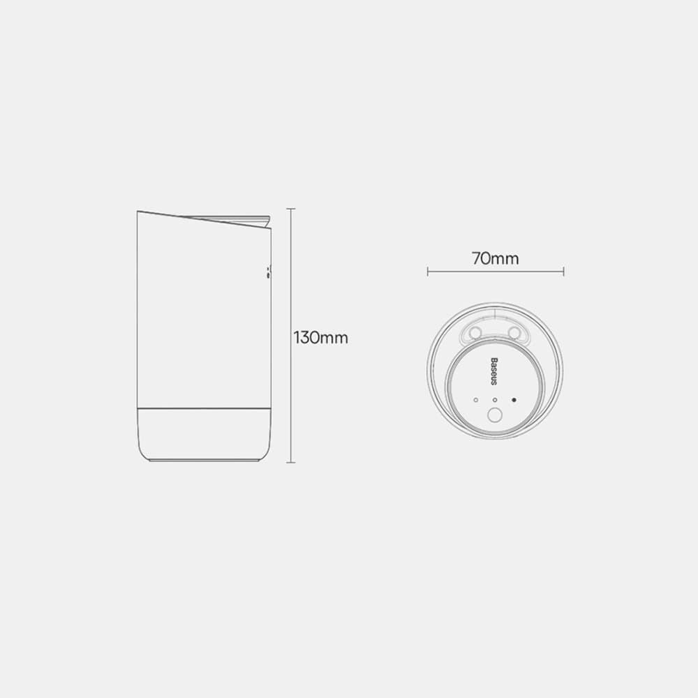 Car air freshener Baseus black (white tea / juicy peach) + USB-C cable 1m - 22