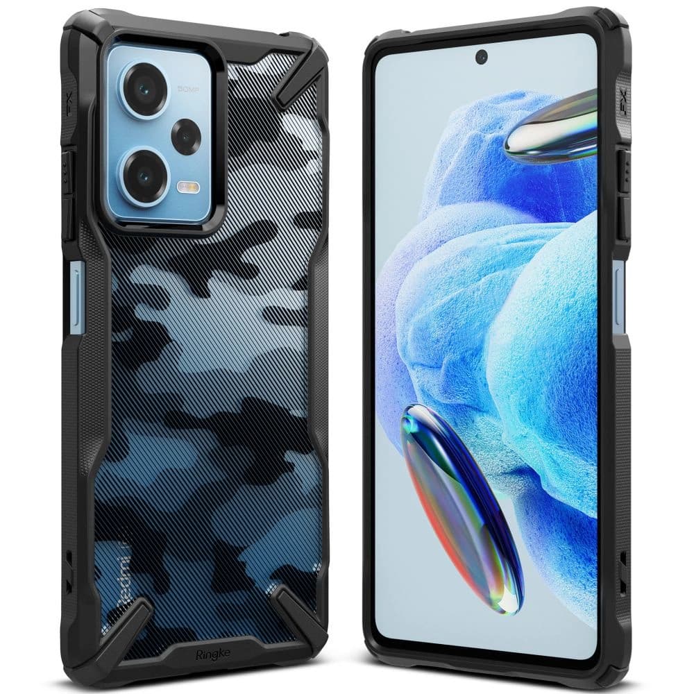 Ringke Fusion-X Design Xiaomi Redmi Note 12 Pro 5G/POCO X5 Pro 5G Camo (Moro) Black - 2