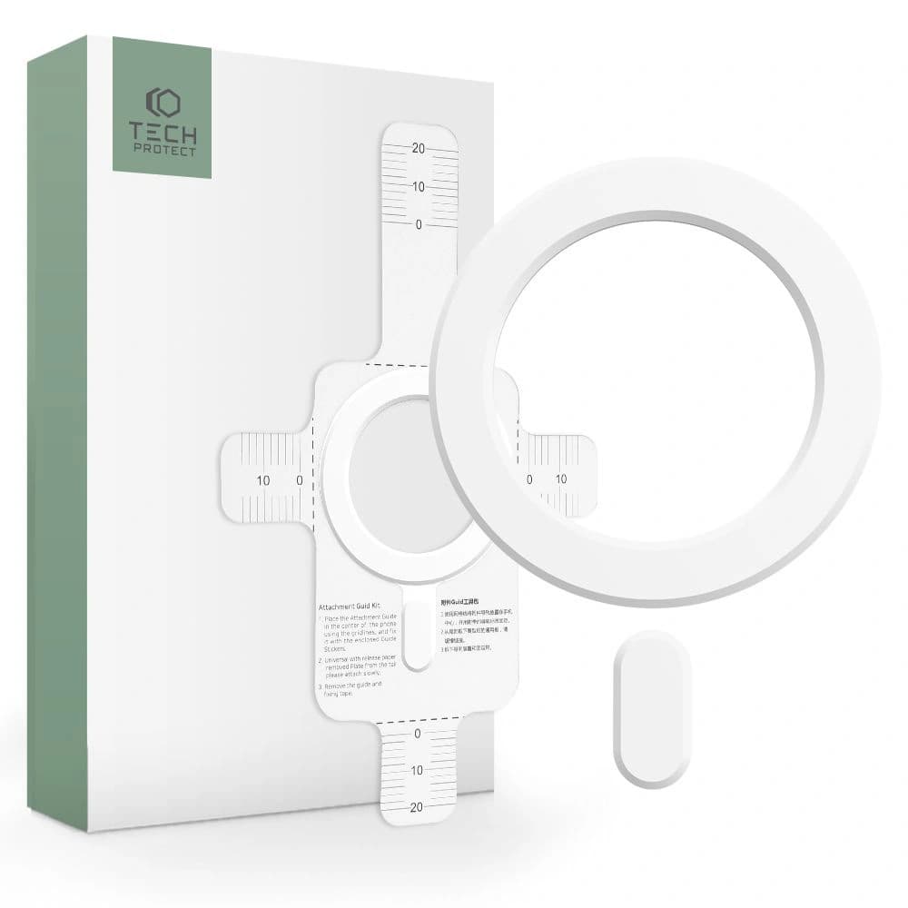 Tech-Protect Magmat MagSafe Universal Magnetic Ring White - 1