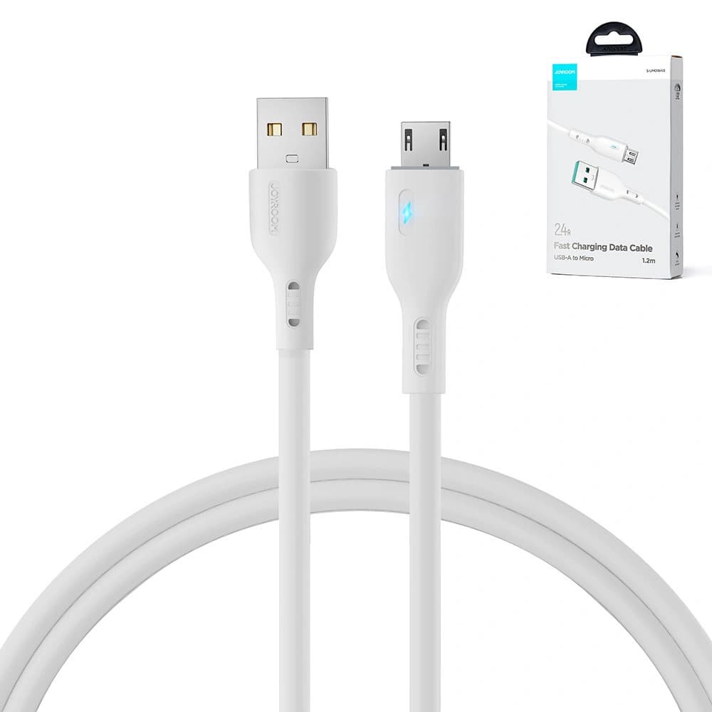 Joyroom S-UM018A13 USB-A/microUSB Cable 2.4A 1.2m white - 9