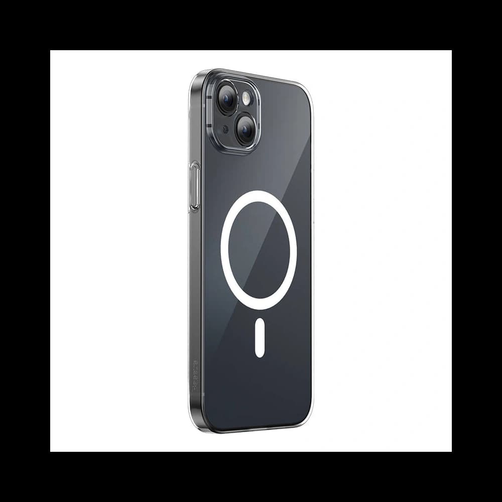 Baseus Apple Case Magnetic Crystal Clear iPhone 13 (transparent) + gehärtetes Glas + Reinigungsset - 2