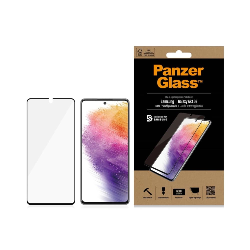 PanzerGlass E2E Regular Samsung Galaxy A73 Case Friendly black - 1