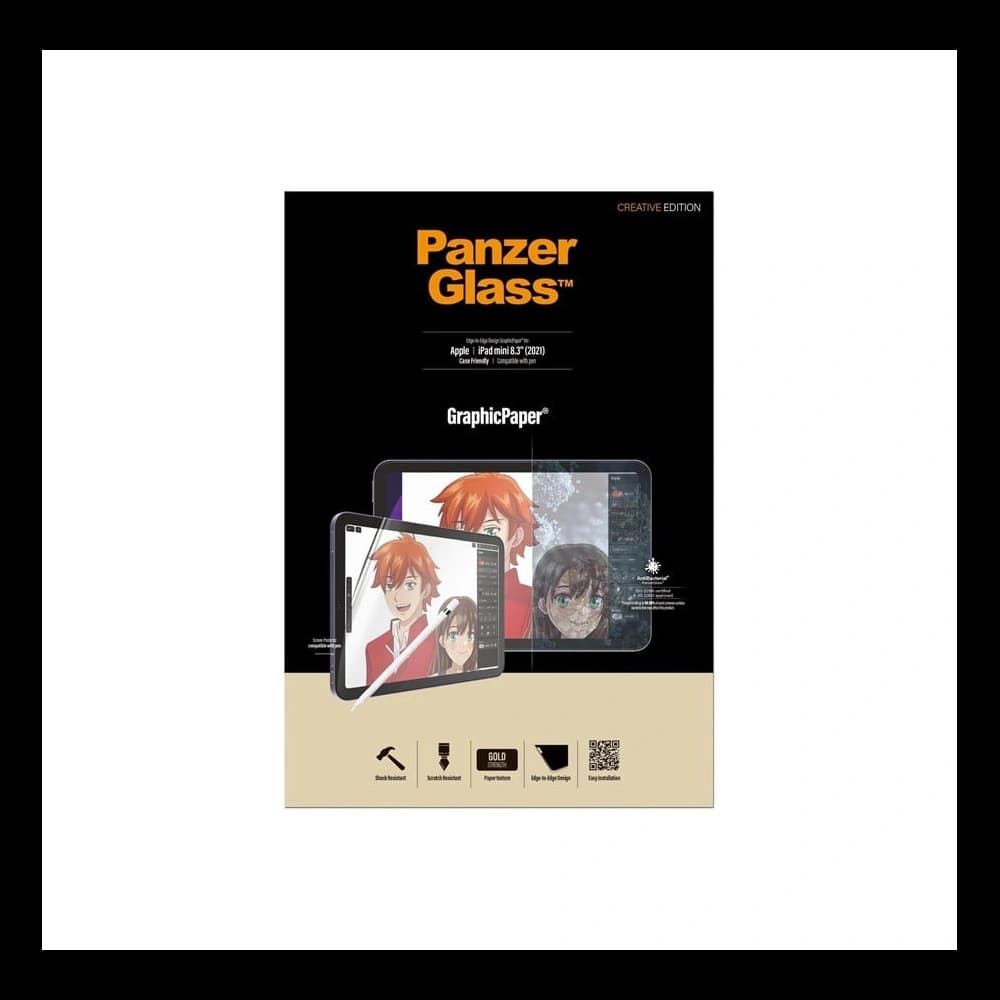 PanzerGlass Apple Schutzfolie GraphicPaper iPad mini 2021 (6. Generation) / iPad mini 8.3" 2024 7gen / iPad mini 8.3" 2024 7gen Case Friendly Antibakteriell - 2