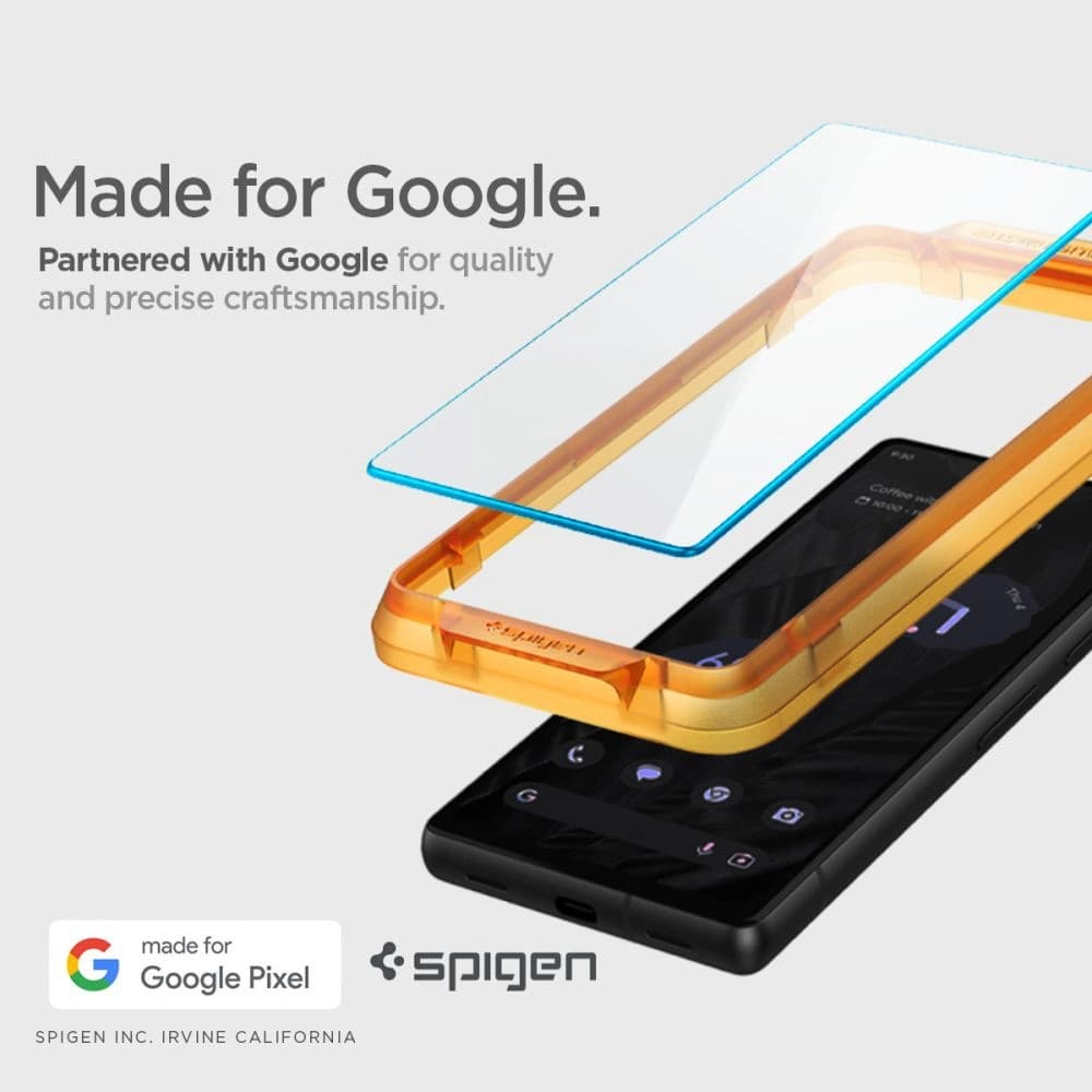 Spigen Gehärtetes Glas GLAS.tR AlignMaster Google Pixel 7a Klar [2 PACK] - 6