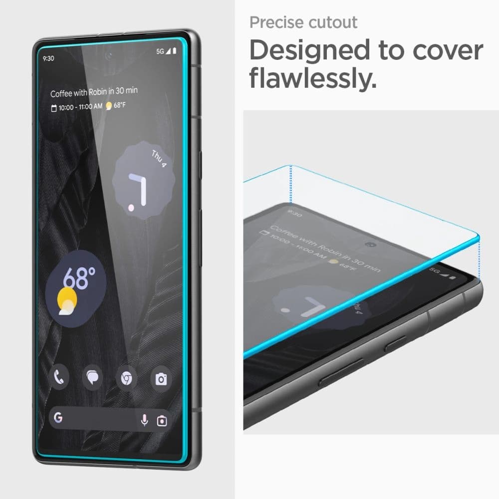 Spigen Gehärtetes Glas GLAS.tR AlignMaster Google Pixel 7a Klar [2 PACK] - 10