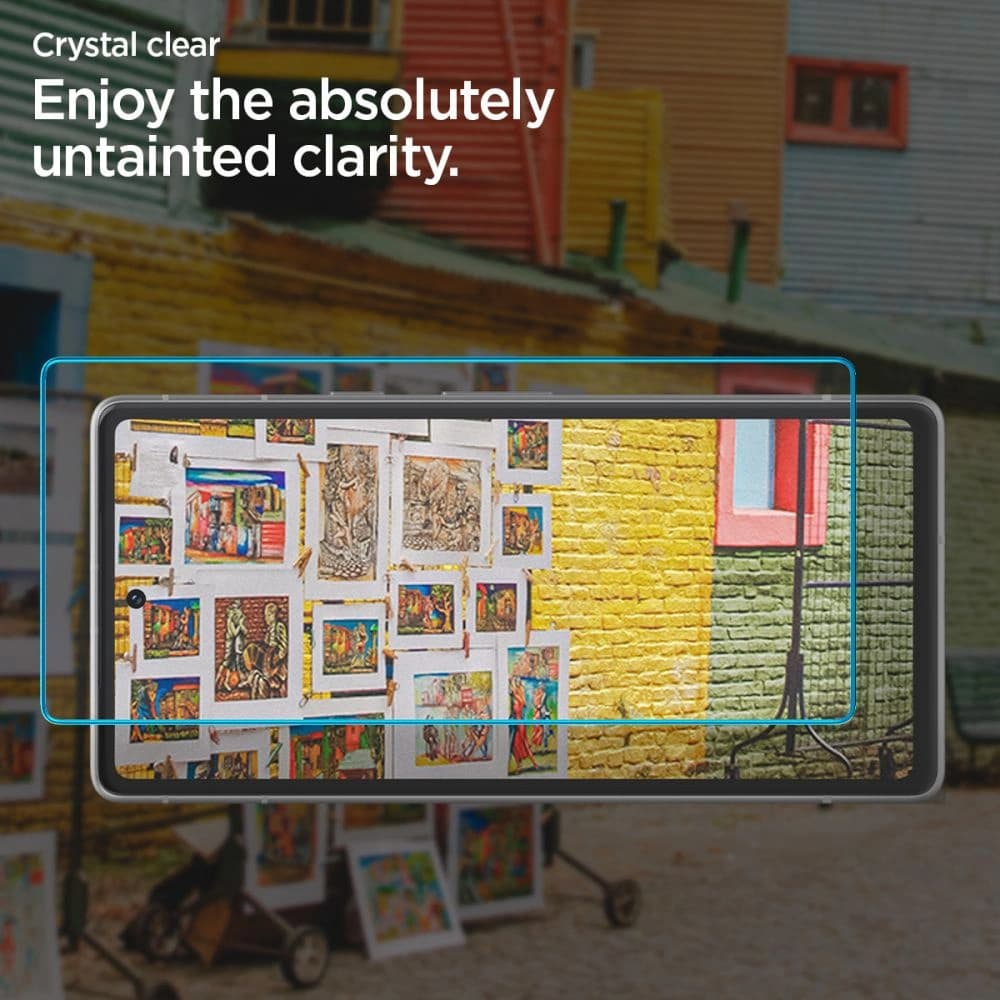 Spigen Gehärtetes Glas GLAS.tR AlignMaster Google Pixel 7a Klar [2 PACK] - 11