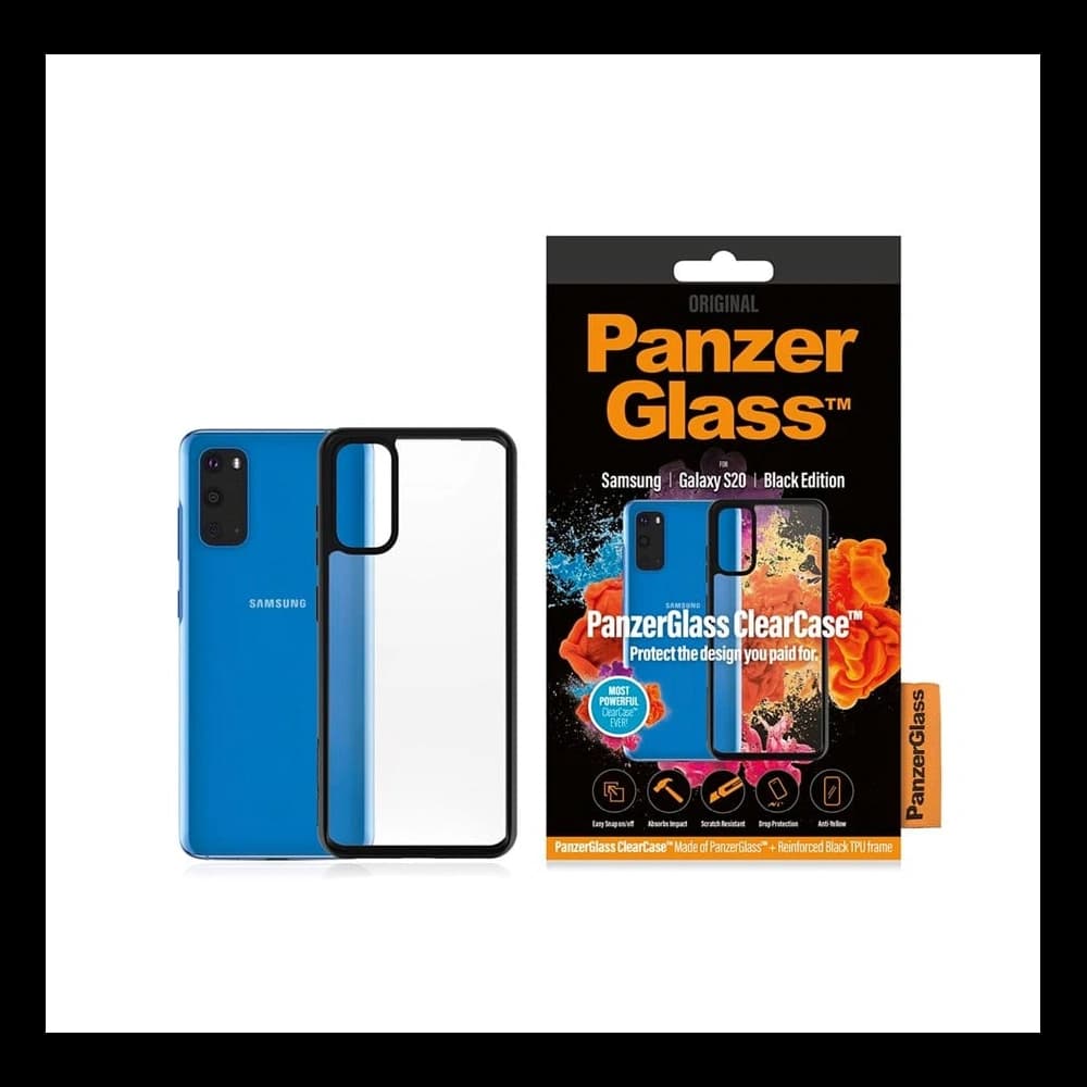 PanzerGlass Samsung Tasche ClearCase Galaxy S20 schwarz/schwarz - 1