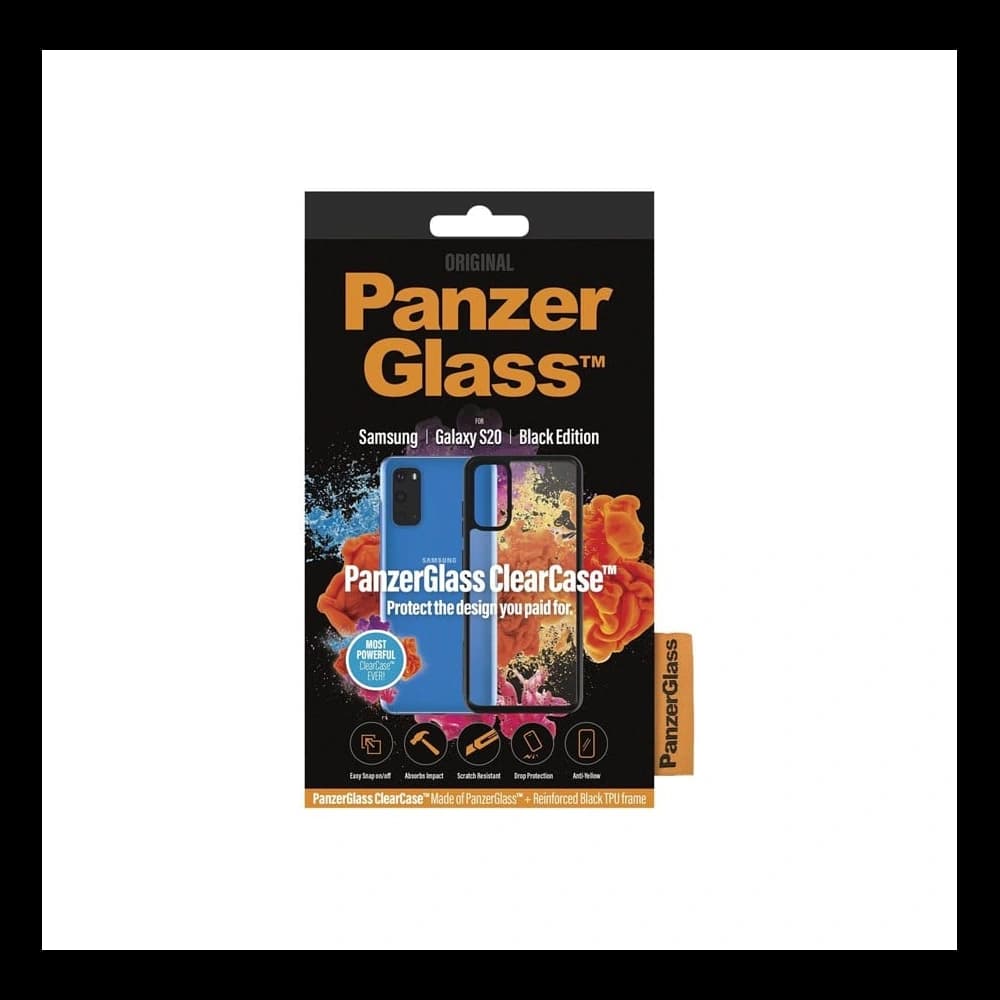 PanzerGlass Samsung Tasche ClearCase Galaxy S20 schwarz/schwarz - 2