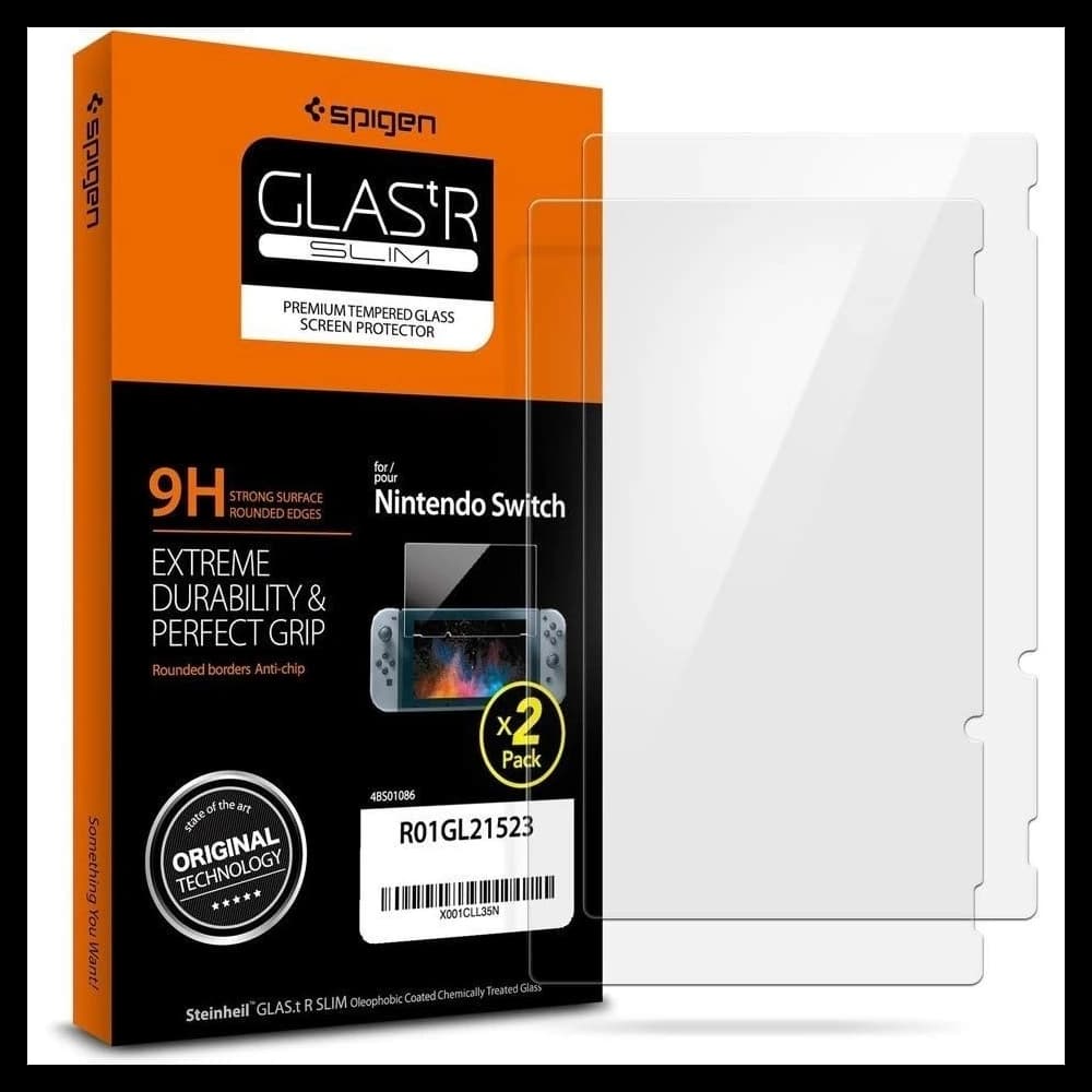 Gehärtetes Glas Spigen GLAS.tR Slim Nintendo Switch [2 PACK] - 1