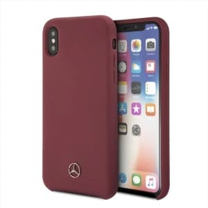 Mercedes Apple Tasche AMG MEHCPXSILRE iPhone XS/X Hartschalenetui rot/rot