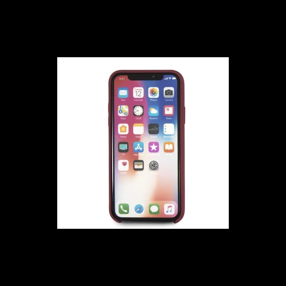 Mercedes Apple Tasche AMG MEHCPXSILRE iPhone XS/X Hartschalenetui rot/rot - 4