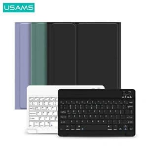 Etui USAMS Winro Keyboard Apple iPad Pro 11 2018/2020/2021/2022 (1, 2, 3, 4 gen) fioletowe etui-biała klawiatura/purple cover-white (US-BH645)