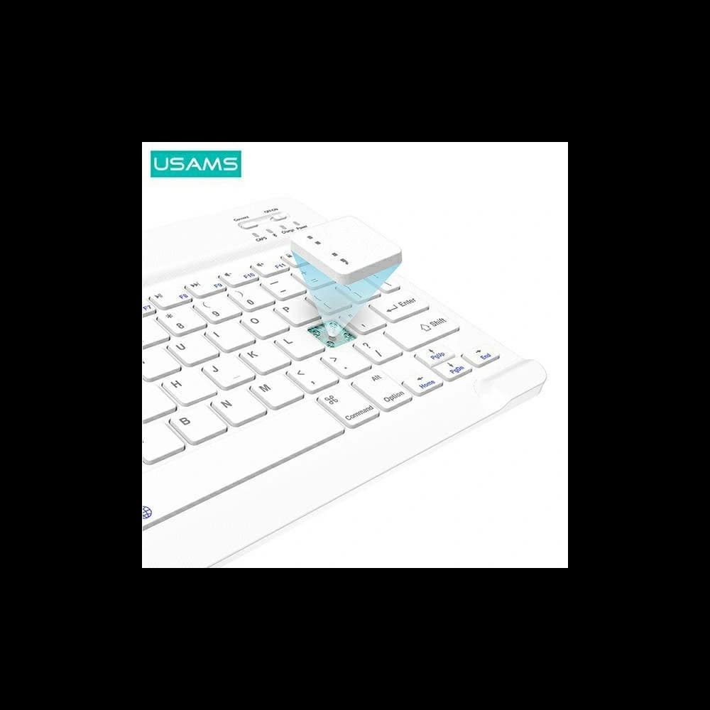 Etui USAMS Winro Keyboard Apple iPad Pro 11 2018/2020/2021/2022 (1, 2, 3, 4 gen) fioletowe etui-biała klawiatura/purple cover-white (US-BH645) - 4