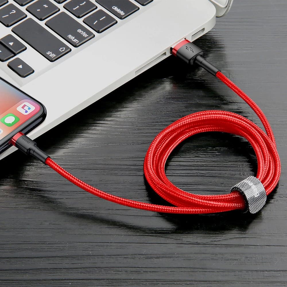 Baseus Cafule USB-A/Lightning Cable QC 3.0 2A 3M red - 6