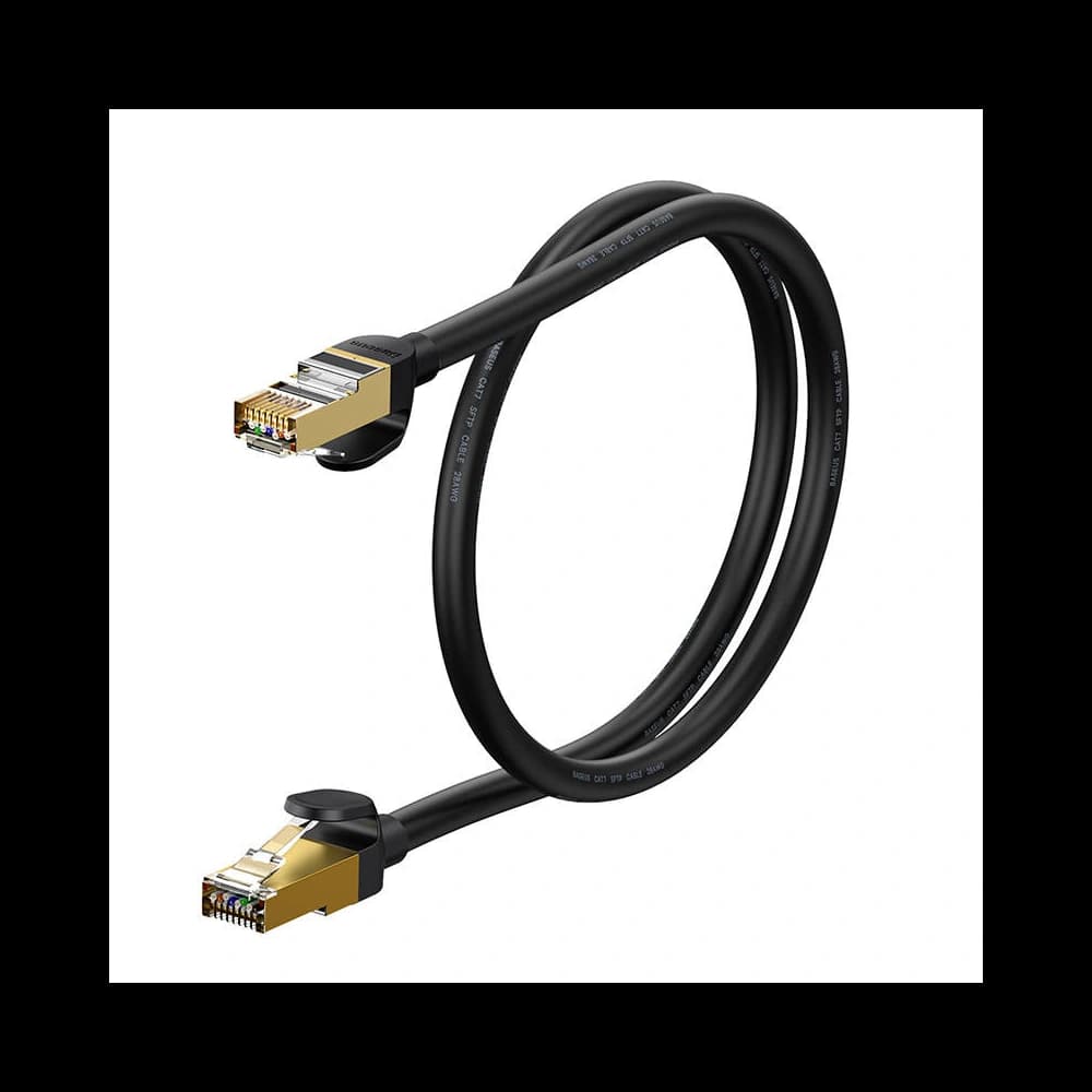 Baseus Netzwerkkabel Ethernet RJ45 10Gbps, 1m (schwarz) - 2