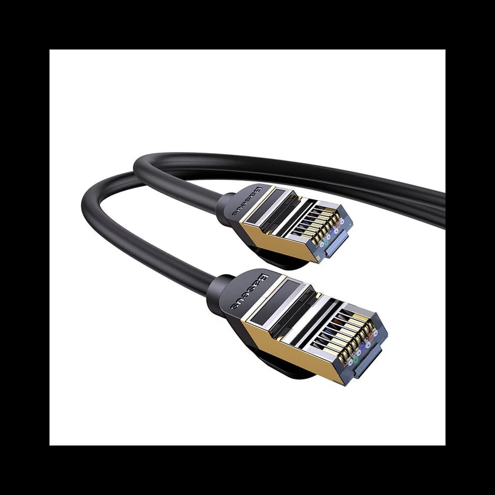 Baseus Netzwerkkabel Ethernet RJ45 10Gbps, 1m (schwarz) - 4