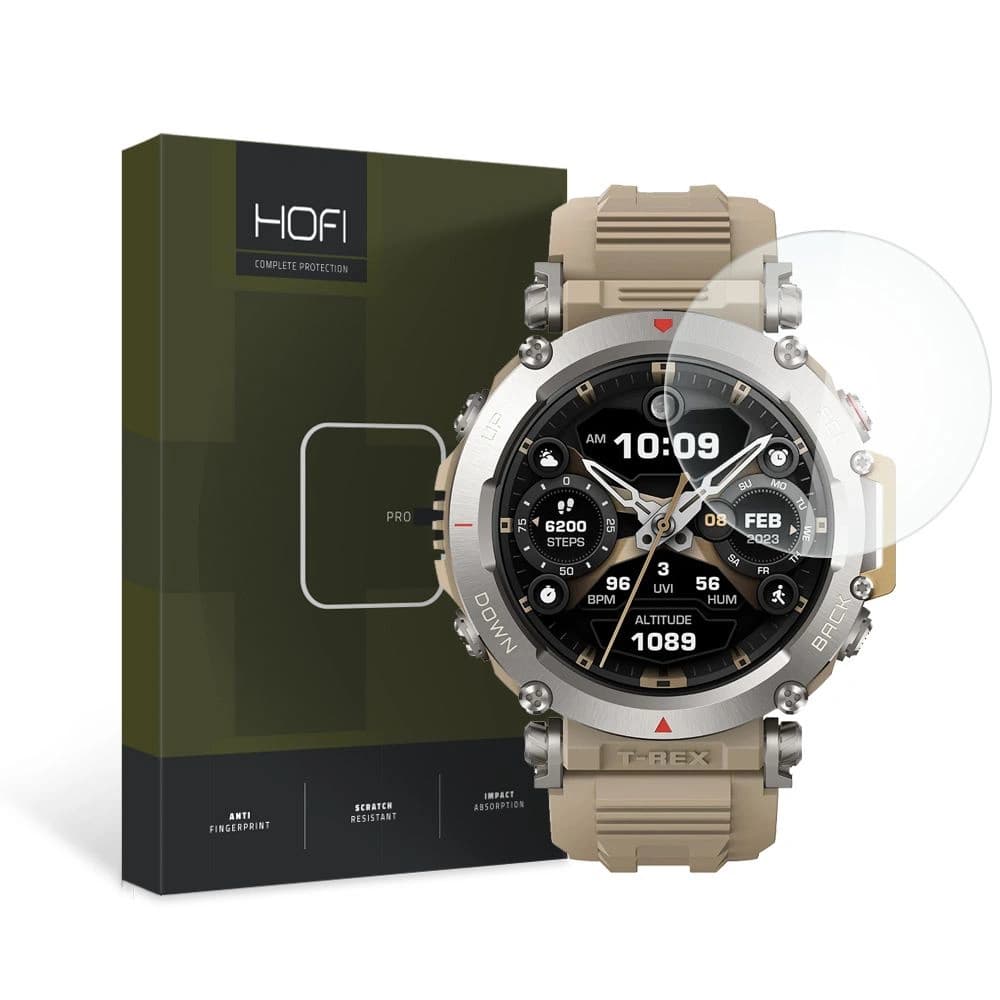 Hofi Gehärtetes Glas Glas Pro+ Amazfit T-REX Ultra Clear - 1