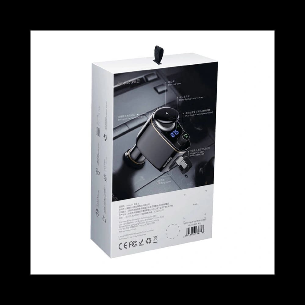 Baseus Car Transmitter Bluetooth MP3 S-06 (black) - 8