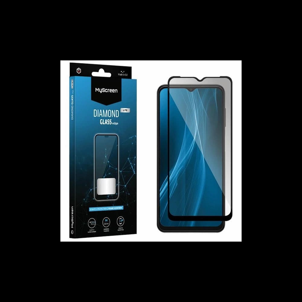 MyScreen Diamond Glass Edge Lite FG Honor 70 Lite schwarz/schwarz Vollverklebung gehärtetes Glas - 1