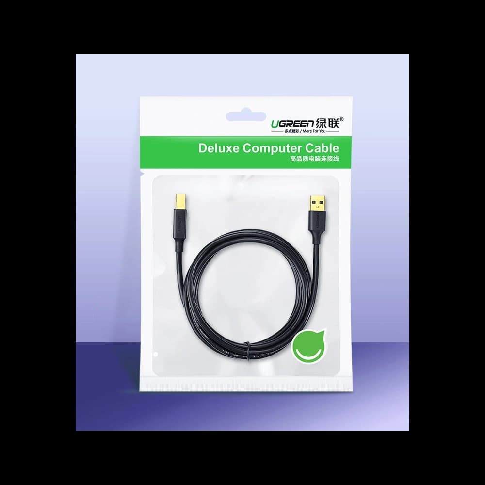 UGREEN US135 USB-B/USB-C for printer cable 480 Mbps 1,5m black - 5