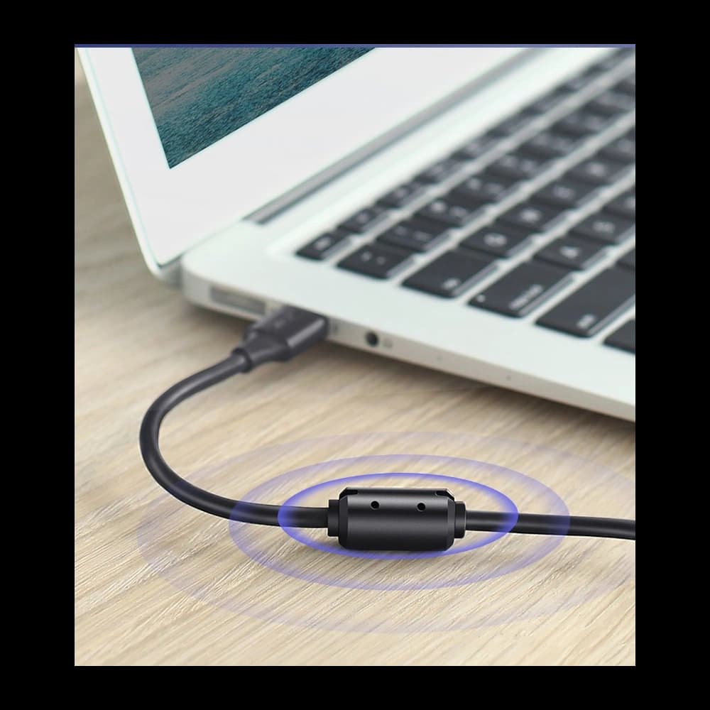 UGREEN US135 USB-B/USB-C for printer cable 480 Mbps 1,5m black - 6