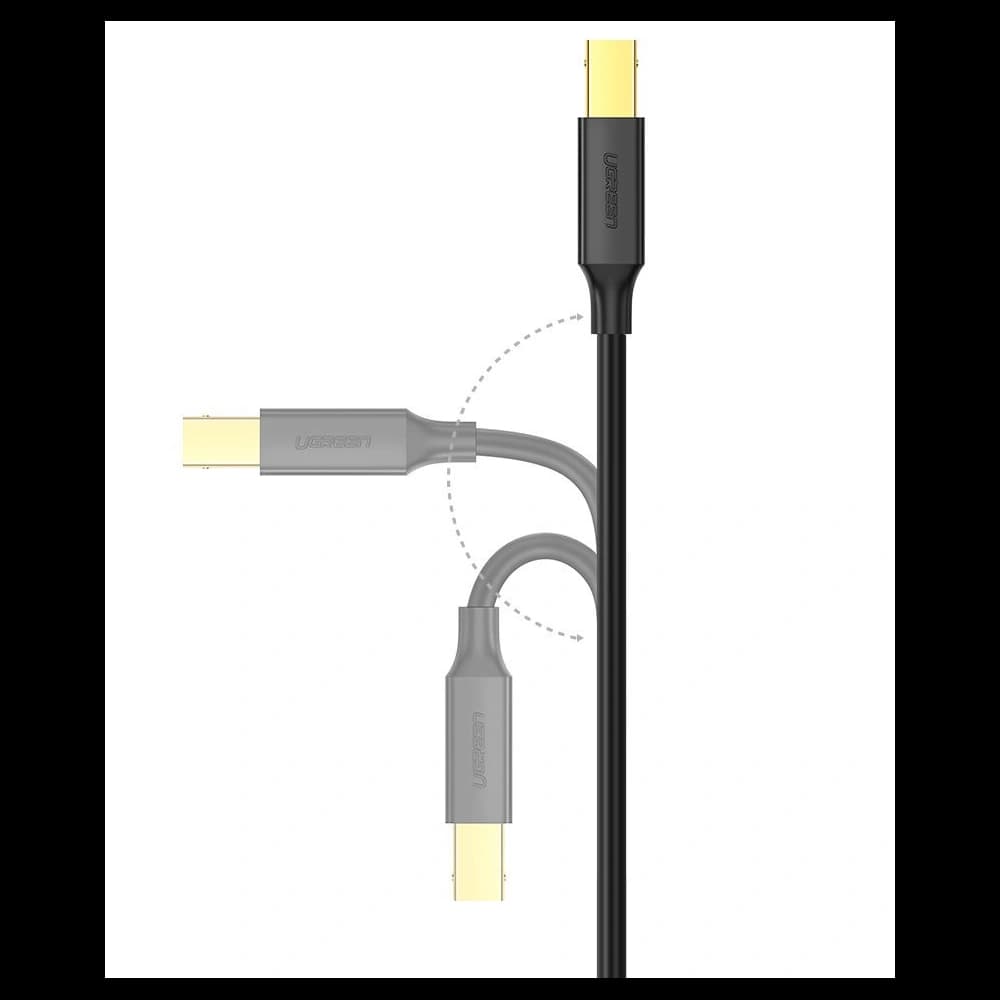 UGREEN US135 USB-B/USB-C for printer cable 480 Mbps 1,5m black - 9