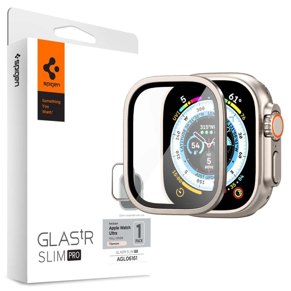 Tempered glass Spigen Glas.tr Slim Pro Apple Watch Ultra 1 / 2 / 3 49mm Titanium - 1
