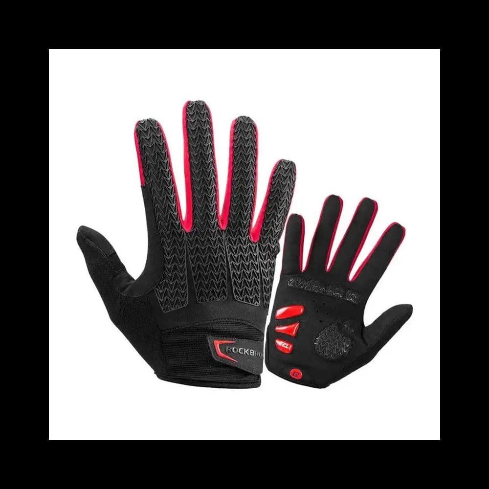 Rockbros Radsporthandschuhe S169-1BR Größe L (schwarz/rot) - 1