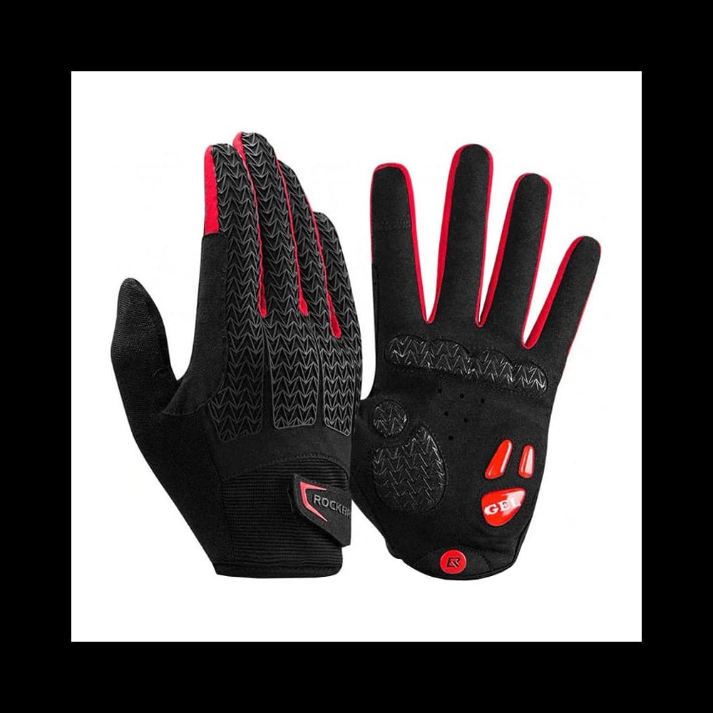 Rockbros Radsporthandschuhe S169-1BR Größe L (schwarz/rot) - 2