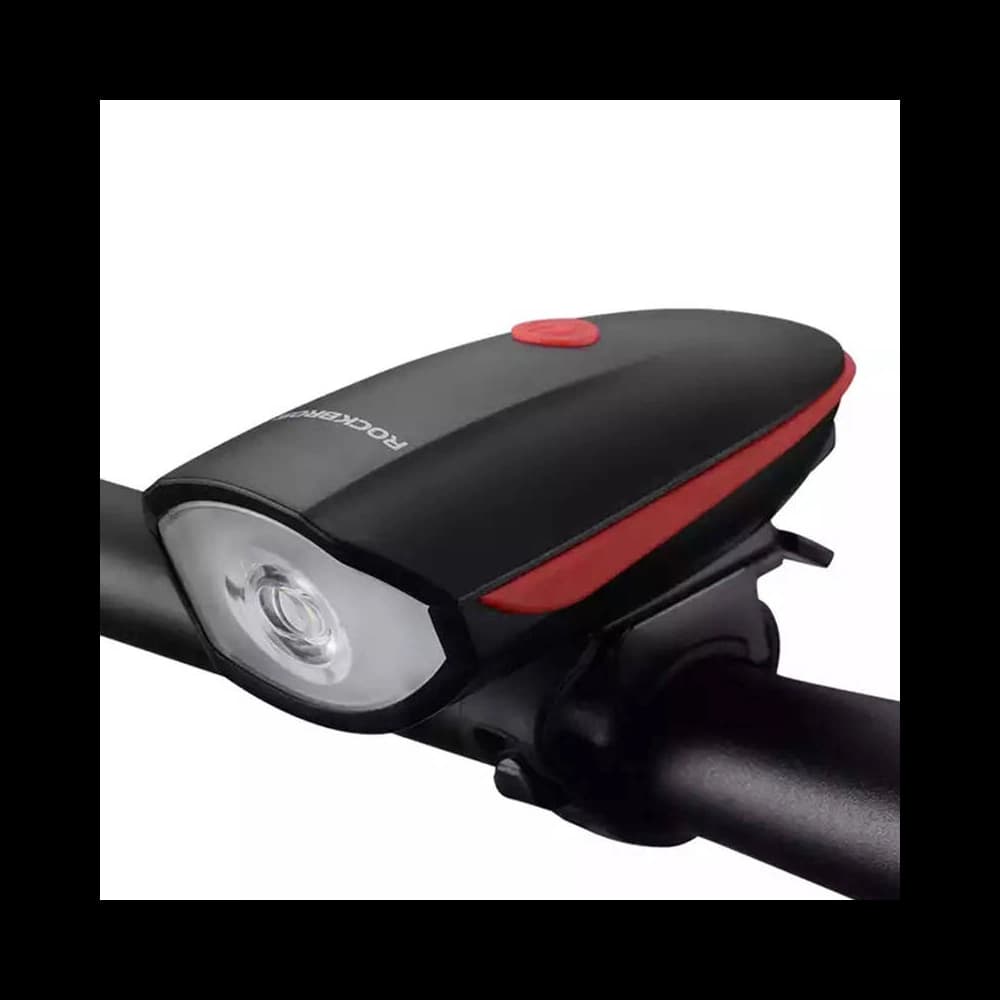 Rockbros Fahrradlicht mit elektrischer Klingel 7588 (schwarz/rot) - 1