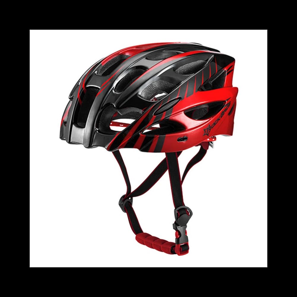 Rockbros Verstellbarer Fahrradhelm + Schutzbrille WT027-S (rot) - 1