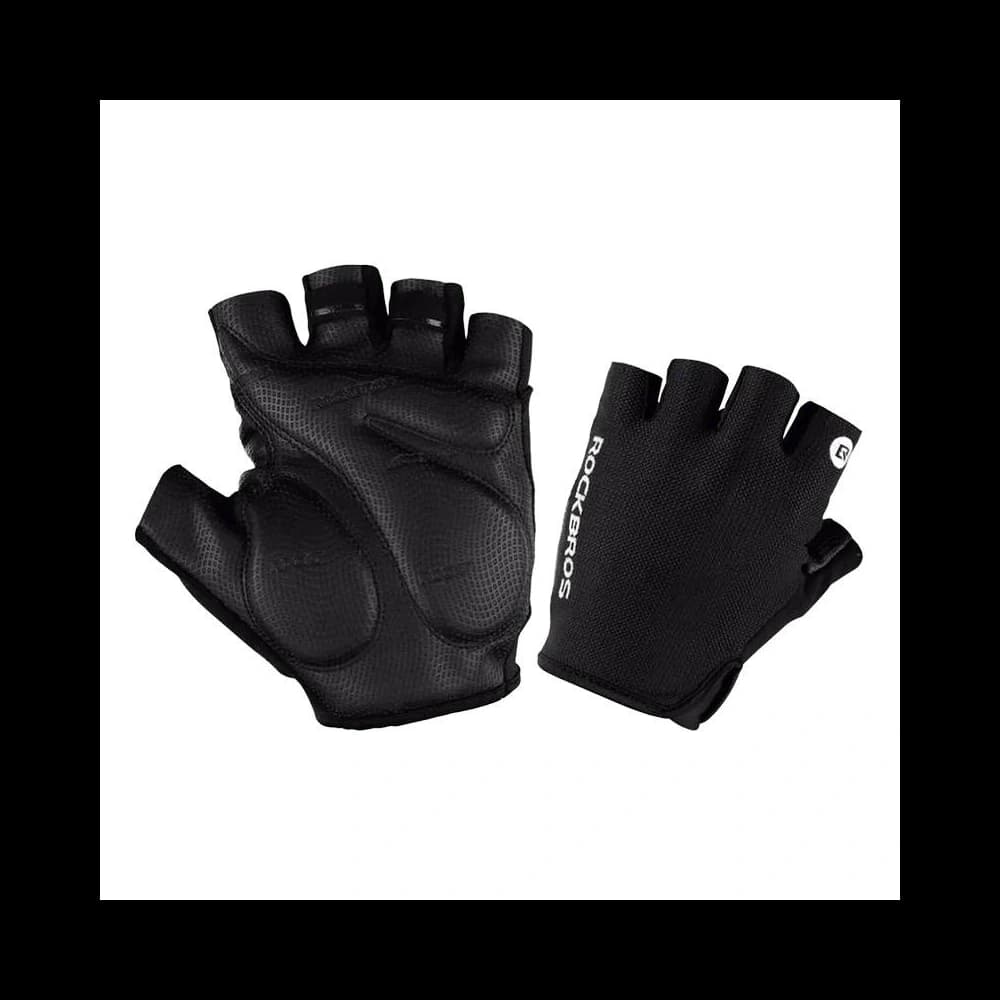 Rockbros Radhandschuhe mit offenen Fingern S106BK-S Größe S (schwarz) - 1