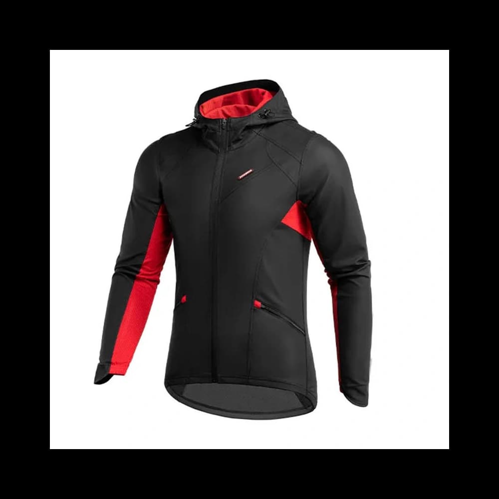 Kurtka rowerowa Rockbros 15420381003 (czarno-czerwona) - 2