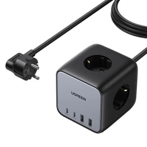 Steckdosenleiste UGREEN CD268 65W USB-A/USB-C + 3x AC Steckdose schwarz
