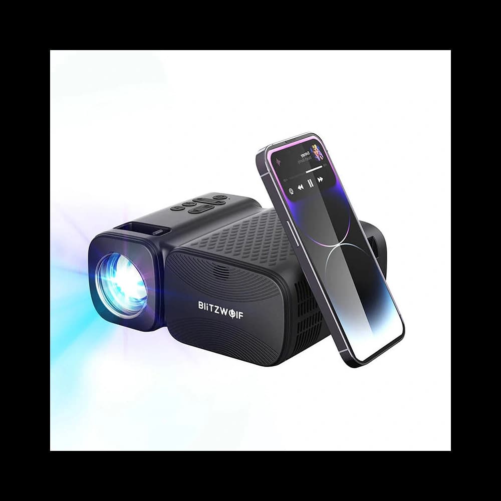 BlitzWolf LED-Projektor BW-V3 Mini, Wi-Fi + Bluetooth (schwarz) - 2