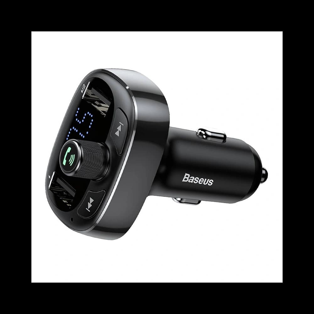 Baseus T-typed S-09 Transmitter FM Bluetooth (black) - 5