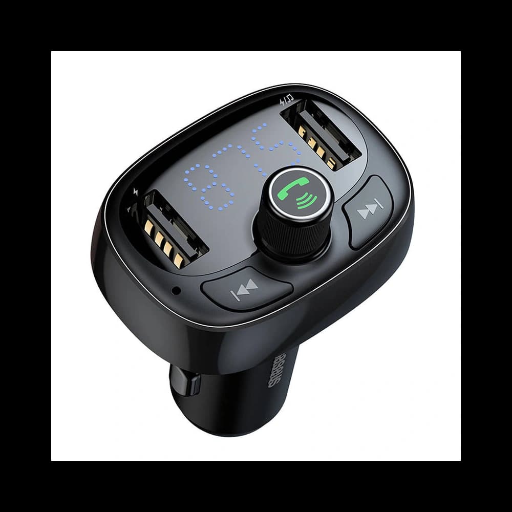 Baseus T-typed S-09 Transmitter FM Bluetooth (black) - 7