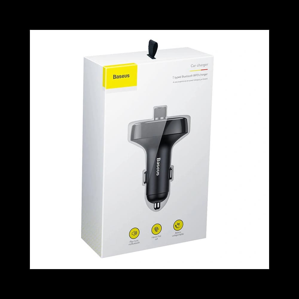 Baseus T-typed S-09 Transmitter FM Bluetooth (black) - 8