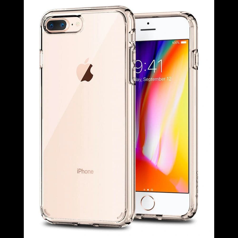 Spigen Apple Hülle Ultra Hybrid 2 iPhone 8/7 Plus Kristallklar - 1