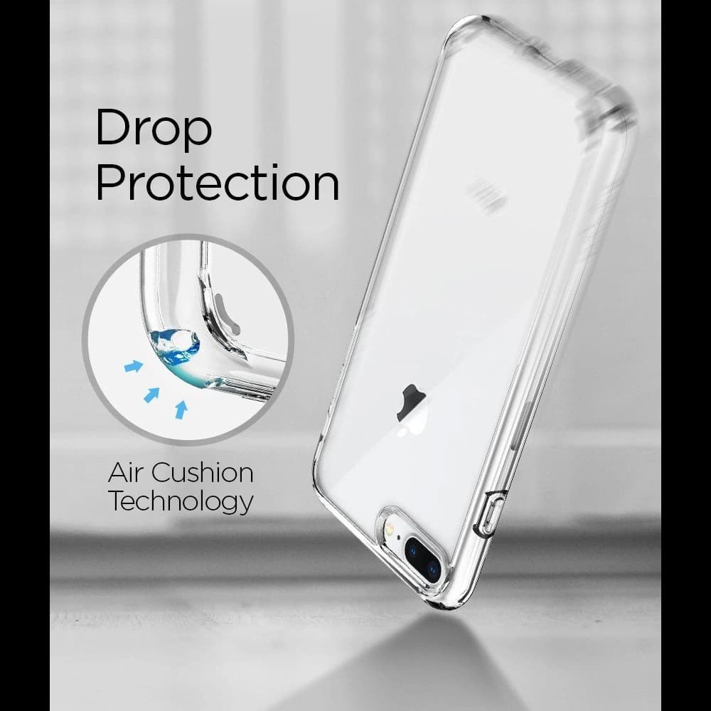 Spigen Apple Hülle Ultra Hybrid 2 iPhone 8/7 Plus Kristallklar - 3