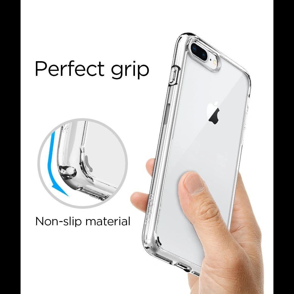 Spigen Apple Hülle Ultra Hybrid 2 iPhone 8/7 Plus Kristallklar - 7