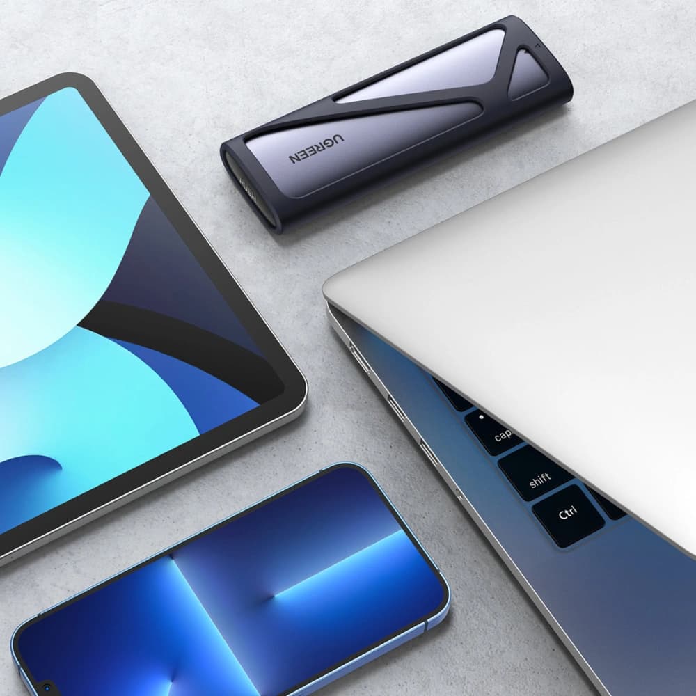 UGREEN CM400 M.2 USB 3.2 Gen 2 SSD-Gehäuse (SuperSpeed USB 10Gbps) grau - 2