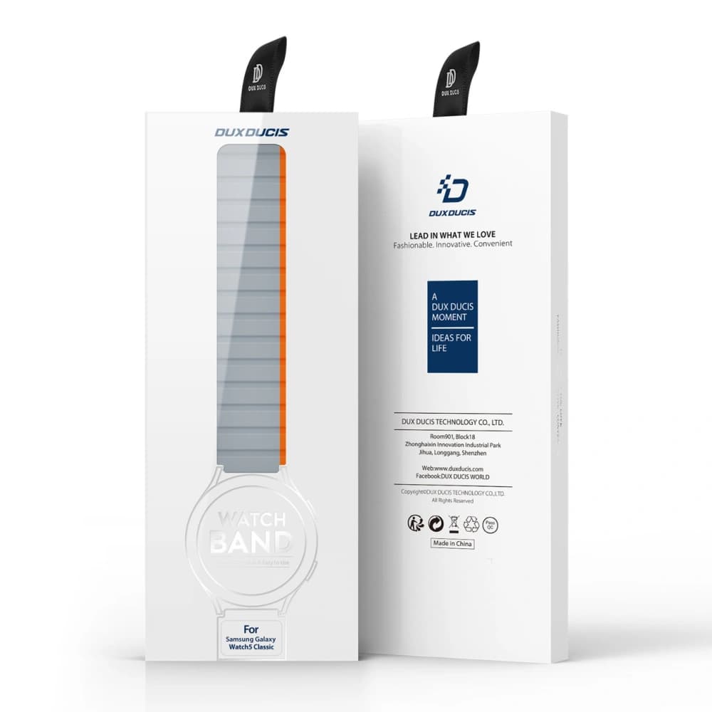 Dux Ducis Magnetic Strap (22mm LD Version) Samsung Galaxy Watch 3 45mm/S3/Huawei Watch Ultimate/GT3 SE 46mm gray-orange - 12