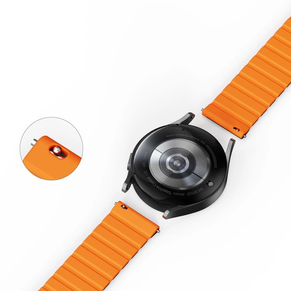 Dux Ducis Magnetic Strap (22mm LD Version) Samsung Galaxy Watch 3 45mm/S3/Huawei Watch Ultimate/GT3 SE 46mm black-orange - 11