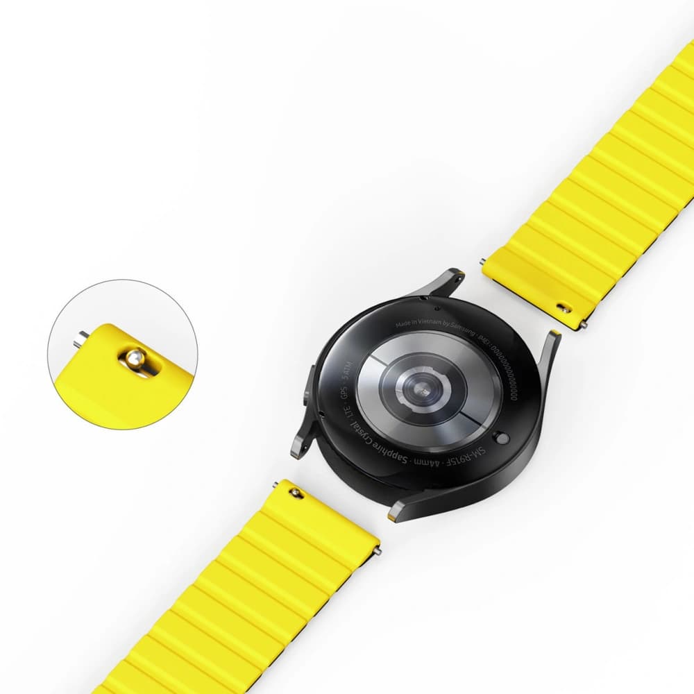 Dux Ducis Magnetic Strap (22mm LD Version) Samsung Galaxy Watch 3 45mm/S3/Huawei Watch Ultimate/GT3 SE 46mm black-yellow - 11
