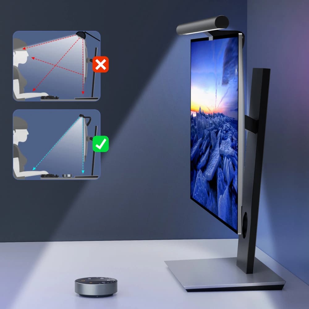 Choetech Monitorleuchte Elesense E1129 LED schwarz [2 PACK] - 4