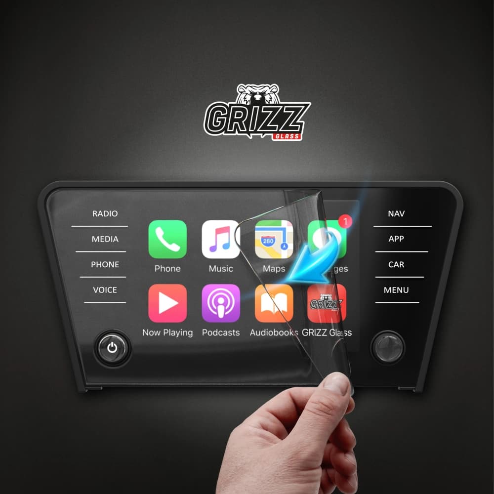 Matte GrizzGlass CarDisplay Protection Skoda Octavia 3 8" Bolero (2017-2020) - 7